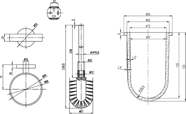 Ершик Villeroy & Boch Elements Tender TVA15101600061 фото в интернет-магазине «Wasser-Haus.ru»