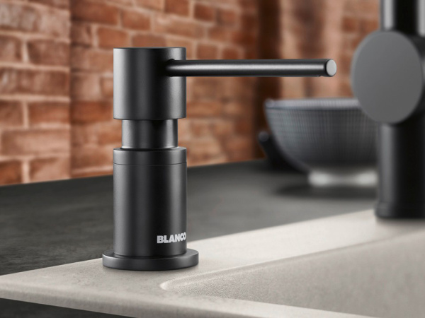 Дозатор Blanco Lato 525789 черный матовый фото в интернет-магазине «Wasser-Haus.ru»