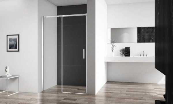 Душевая дверь в нишу BelBagno Acqua BF-1-110-C-Cr стекло прозрачное фото в интернет-магазине «Wasser-Haus.ru»