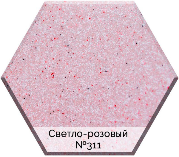 Смеситель AquaGranitEx C-3040 для кухонной мойки, светло-розовый фото в интернет-магазине «Wasser-Haus.ru»