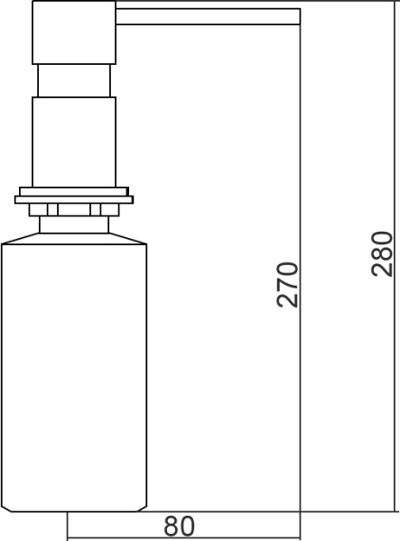 Дозатор Seaman SSA-013 Copper фото в интернет-магазине «Wasser-Haus.ru»