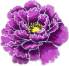Коврик Carnation Home Fashions Peony Flower Violet 73 см фото в интернет-магазине «Wasser-Haus.ru»