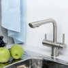 Смеситель Wasserkraft A8027 для кухонной мойки, матовый хром фото в интернет-магазине «Wasser-Haus.ru»