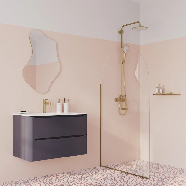Душевая стойка IDDIS AIGMG3Fi06, золотой матовый фото в интернет-магазине «Wasser-Haus.ru»