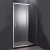 Душевая дверь в нишу DIWO Смоленск 120 см, профиль хром матовый фото в интернет-магазине «Wasser-Haus.ru»