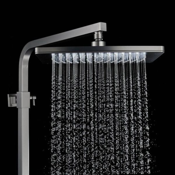 Душевая стойка Rose R1556T, пепельный фото в интернет-магазине «Wasser-Haus.ru»