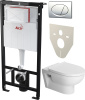 Комплект  Унитаз подвесной Duravit DuraStyle 45620900A1 безободковый + Система инсталляции для унитазов AlcaPlast AM101/1120-4:1RS M71-001 фото в интернет-магазине «Wasser-Haus.ru»