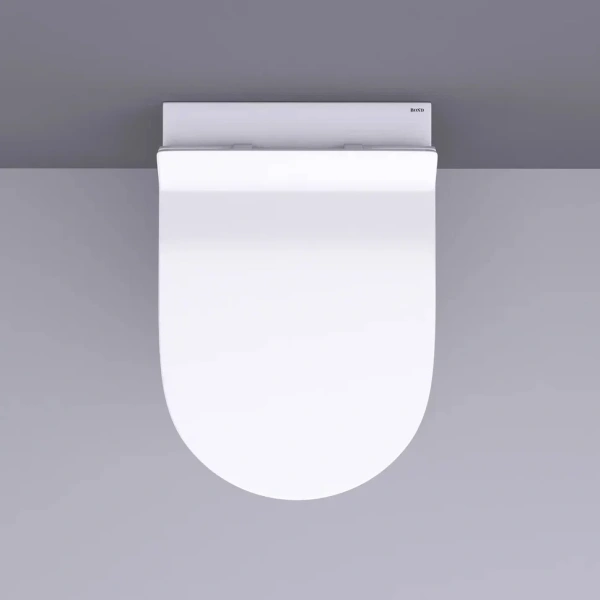 Комплект Унитаз подвесной BOND Oval F01-10 безободковый, с микролифтом, белый + Инсталляция TECE Now 9400412 4 в 1 с кнопкой смыва фото в интернет-магазине «Wasser-Haus.ru»