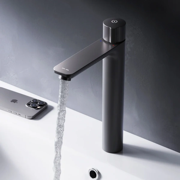 Смеситель для раковины AM.PM X-Joy TouchReel F85A92522 черный фото в интернет-магазине «Wasser-Haus.ru»