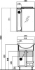 Мебель для ванной Акватон Джимми 57 с ящиком фото в интернет-магазине «Wasser-Haus.ru»