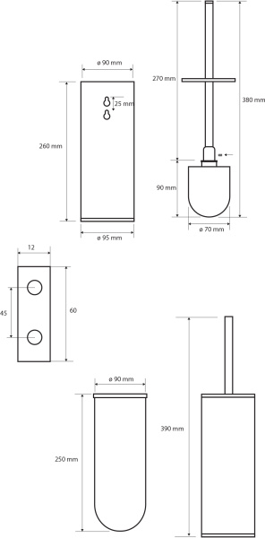 Ершик Bemeta Dark 102313060 фото в интернет-магазине «Wasser-Haus.ru»