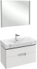 Мебель для ванной Jacob Delafon Reve 80 белый лак, 2 ящика фото в интернет-магазине «Wasser-Haus.ru»