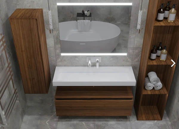 Раковина Armadi Art Flat 100 см, corian фото в интернет-магазине «Wasser-Haus.ru»