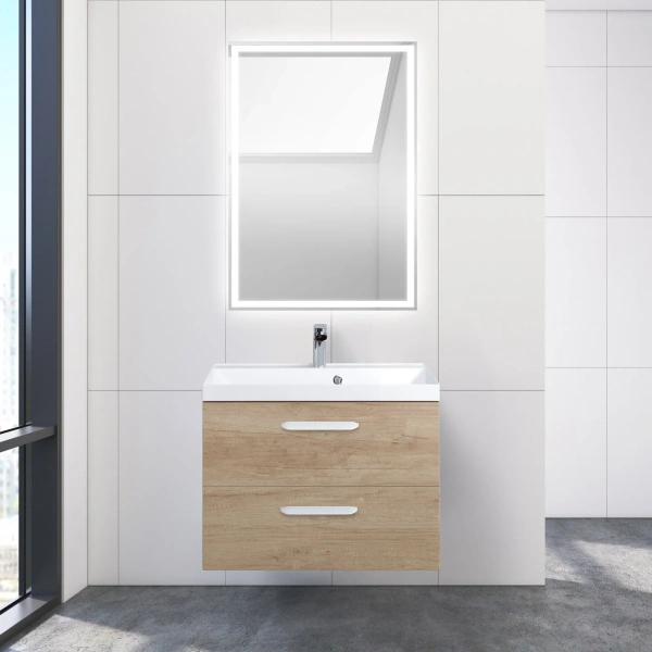 Тумба с раковиной BelBagno Aurora 70 rovere nebrasca nature фото в интернет-магазине «Wasser-Haus.ru»
