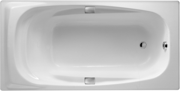 Чугунная ванна Jacob Delafon Super Repos 180x90, с ручками + ножки и слив-перелив фото в интернет-магазине «Wasser-Haus.ru»