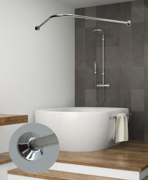 Карниз для ванны GoGo Standart 150х75 фото в интернет-магазине «Wasser-Haus.ru»
