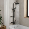 Душевая стойка Milardo Ideal Spa ILSBLTHM06, черный матовый фото в интернет-магазине «Wasser-Haus.ru»