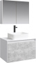Мебель для ванной Aqwella 5 stars Mobi 80 белая, бетон светлый фото в интернет-магазине «Wasser-Haus.ru»