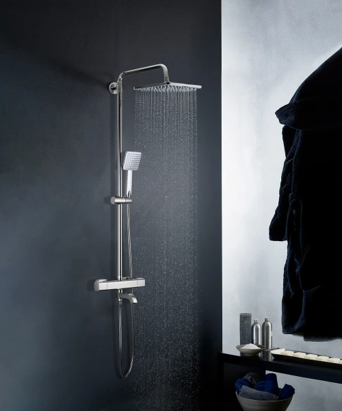 Душевая стойка Gappo G91 G2491 с термостатом, хром фото в интернет-магазине «Wasser-Haus.ru»