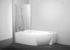 Шторка на ванну Ravak Rosa CVSK1 160/170 L Transparent, профиль блестящий фото в интернет-магазине «Wasser-Haus.ru»