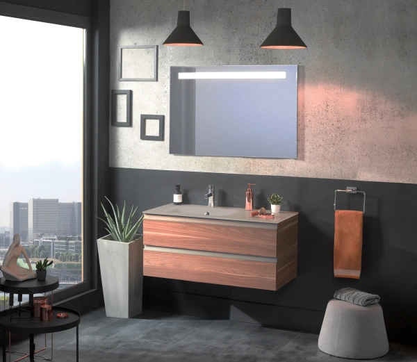 Зеркало Jacob Delafon Parallel EB1416RU-NF 100 с подсветкой фото в интернет-магазине «Wasser-Haus.ru»