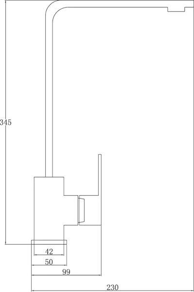 Смеситель для кухни Steel Hammer Inox SH 5104 INOX фото в интернет-магазине «Wasser-Haus.ru»
