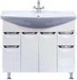 Мебель для ванной Misty Орхидея 105 белая эмаль фото в интернет-магазине «Wasser-Haus.ru»