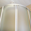 Душевой уголок GuteWetter Practic Round GK-401 100 см стекло матовое, профиль матовый хром фото в интернет-магазине «Wasser-Haus.ru»