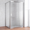 Душевой уголок Vegas Glass ZP+ZPV 120*90 08 02 профиль глянцевый хром, стекло шиншилла фото в интернет-магазине «Wasser-Haus.ru»