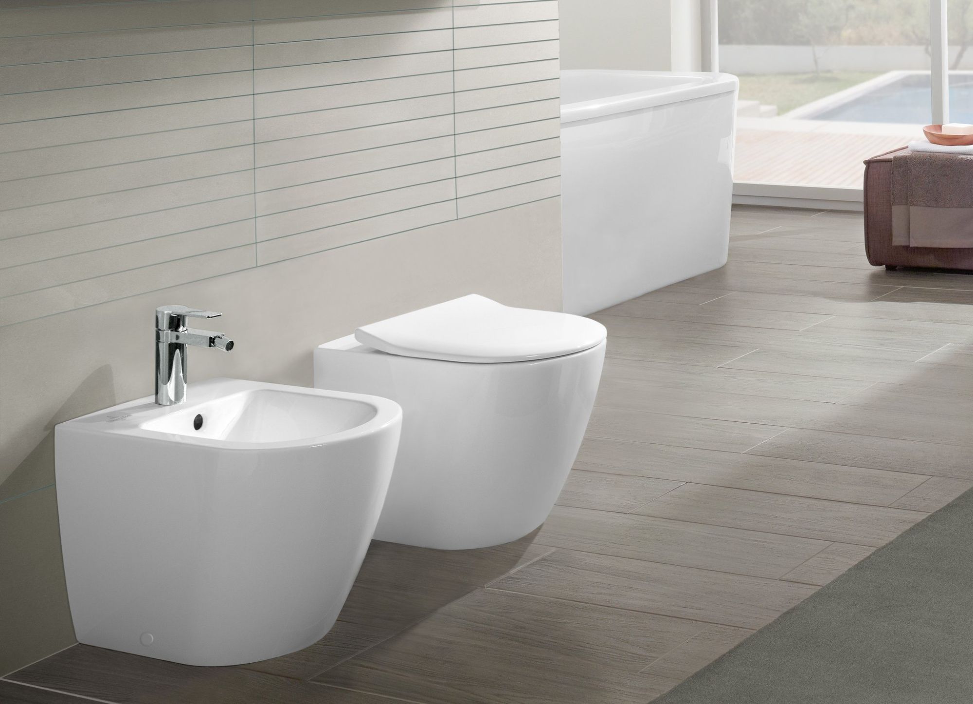 Унитаз приставной Villeroy & Boch Subway 2.0  5602R0R1 alpin CeramicPlus фото в интернет-магазине «Wasser-Haus.ru»