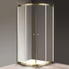 Душевой уголок Cezares Giubileo-R2-80 прозрачное стекло, золото фото в интернет-магазине «Wasser-Haus.ru»