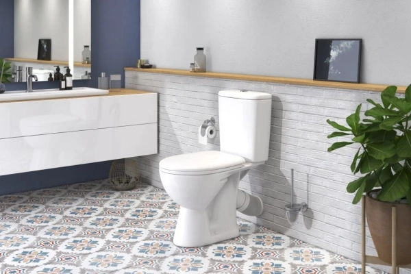 Унитаз-компакт Rosa Стиль белый, с микролифтом фото в интернет-магазине «Wasser-Haus.ru»