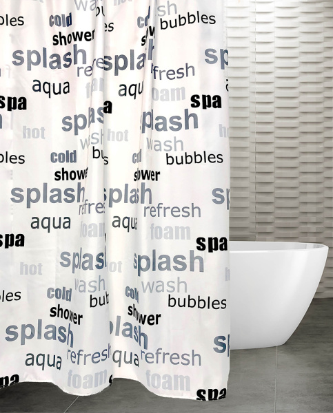 Штора для ванной Bath Plus 2100F/1 Litera фото в интернет-магазине «Wasser-Haus.ru»