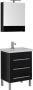Мебель для ванной Aquanet Сиена 60 напольная черная фото в интернет-магазине «Wasser-Haus.ru»