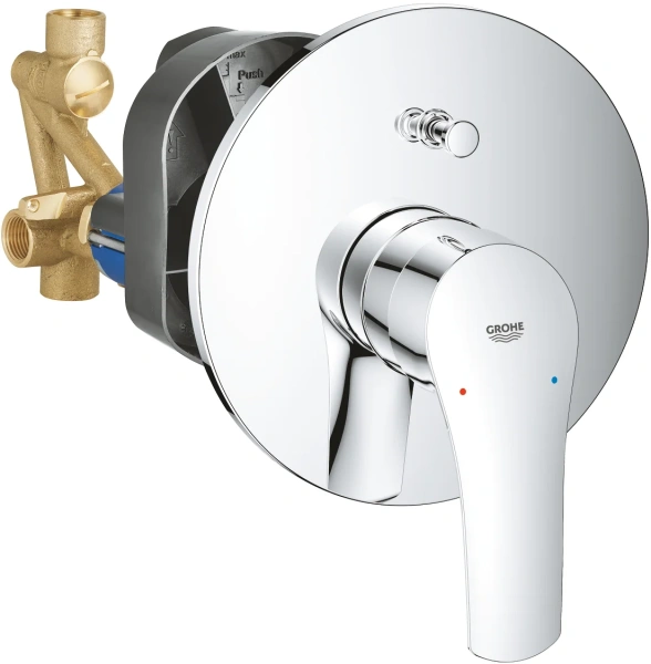 Встраиваемый смеситель для душа и ванны Grohe Eurosmart 33305003 С ВНУТРЕННЕЙ ЧАСТЬЮ фото в интернет-магазине «Wasser-Haus.ru»