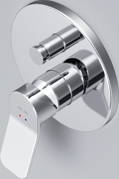 Смеситель AM.PM X-Joy F85A45000 с внутренней частью, для ванны с душем фото в интернет-магазине «Wasser-Haus.ru»