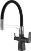 Смеситель Steel Hammer SH 818-6 Black Cr для кухонной мойки фото в интернет-магазине «Wasser-Haus.ru»