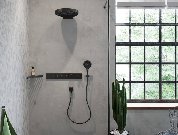 Крючок Hansgrohe AddStoris 41742340 шлифованный черный хром фото в интернет-магазине «Wasser-Haus.ru»