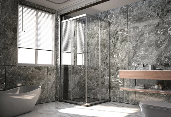 Душевой уголок Veconi Premium Trento PTC-20CH 80x80, профиль хром, стекло прозрачное фото в интернет-магазине «Wasser-Haus.ru»