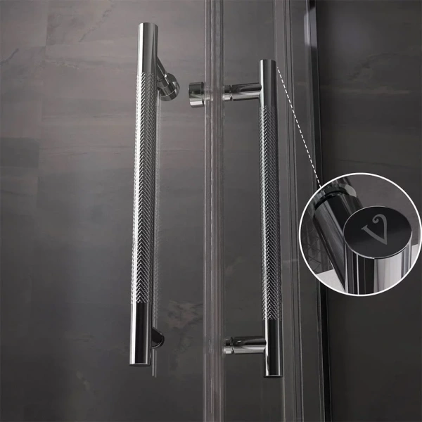 Душевой уголок Veconi Premium Trento PTC-20CH 80x80, профиль хром, стекло прозрачное фото в интернет-магазине «Wasser-Haus.ru»