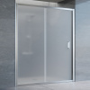 Душевая дверь в нишу Vegas Glass ZP 160 08 10 профиль глянцевый хром, стекло сатин фото в интернет-магазине «Wasser-Haus.ru»