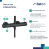 Душевая стойка Milardo Ideal Spa ILSBLTHM89, черный матовый фото в интернет-магазине «Wasser-Haus.ru»