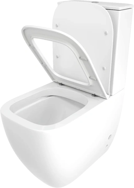 Унитаз-компакт Cerutti Spa Chika 8708 безободковый, с микролифтом фото в интернет-магазине «Wasser-Haus.ru»