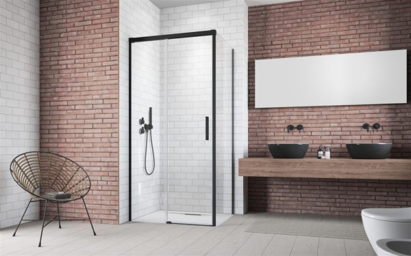 Душевой уголок Radaway Idea Black KDJ 120x100 L фото в интернет-магазине «Wasser-Haus.ru»