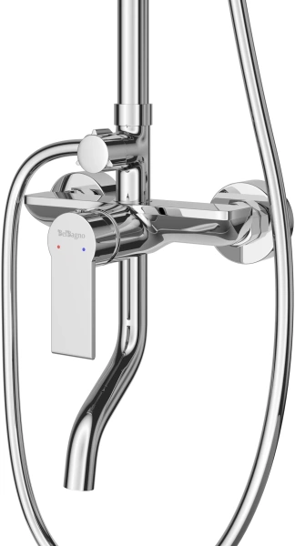 Душевая стойка BelBagno Aurora VSCM-CRM фото в интернет-магазине «Wasser-Haus.ru»