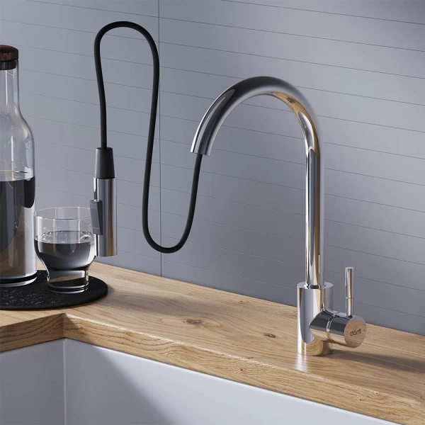 Смеситель для кухни Dorff Logic D3007500 хром фото в интернет-магазине «Wasser-Haus.ru»