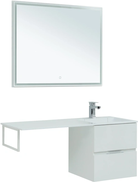 Мебель для ванной Aquanet Алвита 48 белая R фото в интернет-магазине «Wasser-Haus.ru»