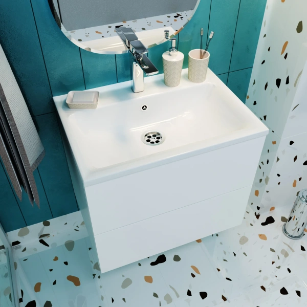 Мебель для ванной Marka One Elena 60 push фото в интернет-магазине «Wasser-Haus.ru»