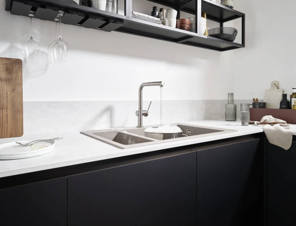 Смеситель для кухни Hansgrohe Talis M54 72808800 сталь фото в интернет-магазине «Wasser-Haus.ru»