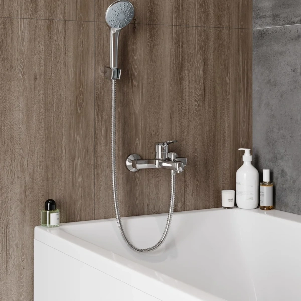 Смеситель для ванны с душем Teymi Ritta T10207, хром фото в интернет-магазине «Wasser-Haus.ru»